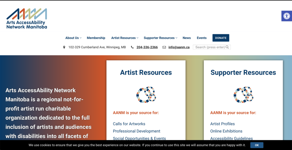 Arts Accessability Network Manitoba